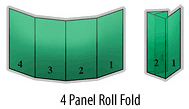 Brochure roll fold